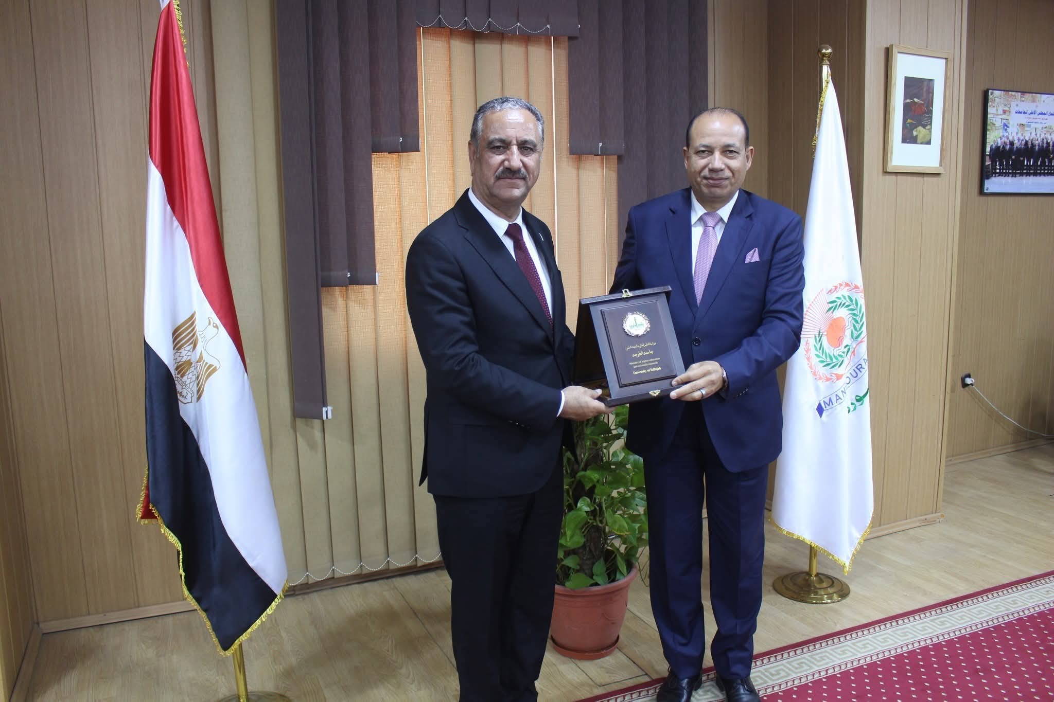زيارة وفد جامعة الفلوجة إلى جمهورية مصر العربية 