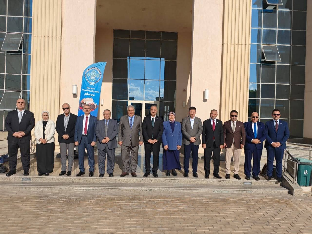 السيد رئيس جامعة الفلوجة يبحث مع رئيس جامعة برج العرب التكنولوجية سبل تعزيز التعاون العلمي والأكاديمي