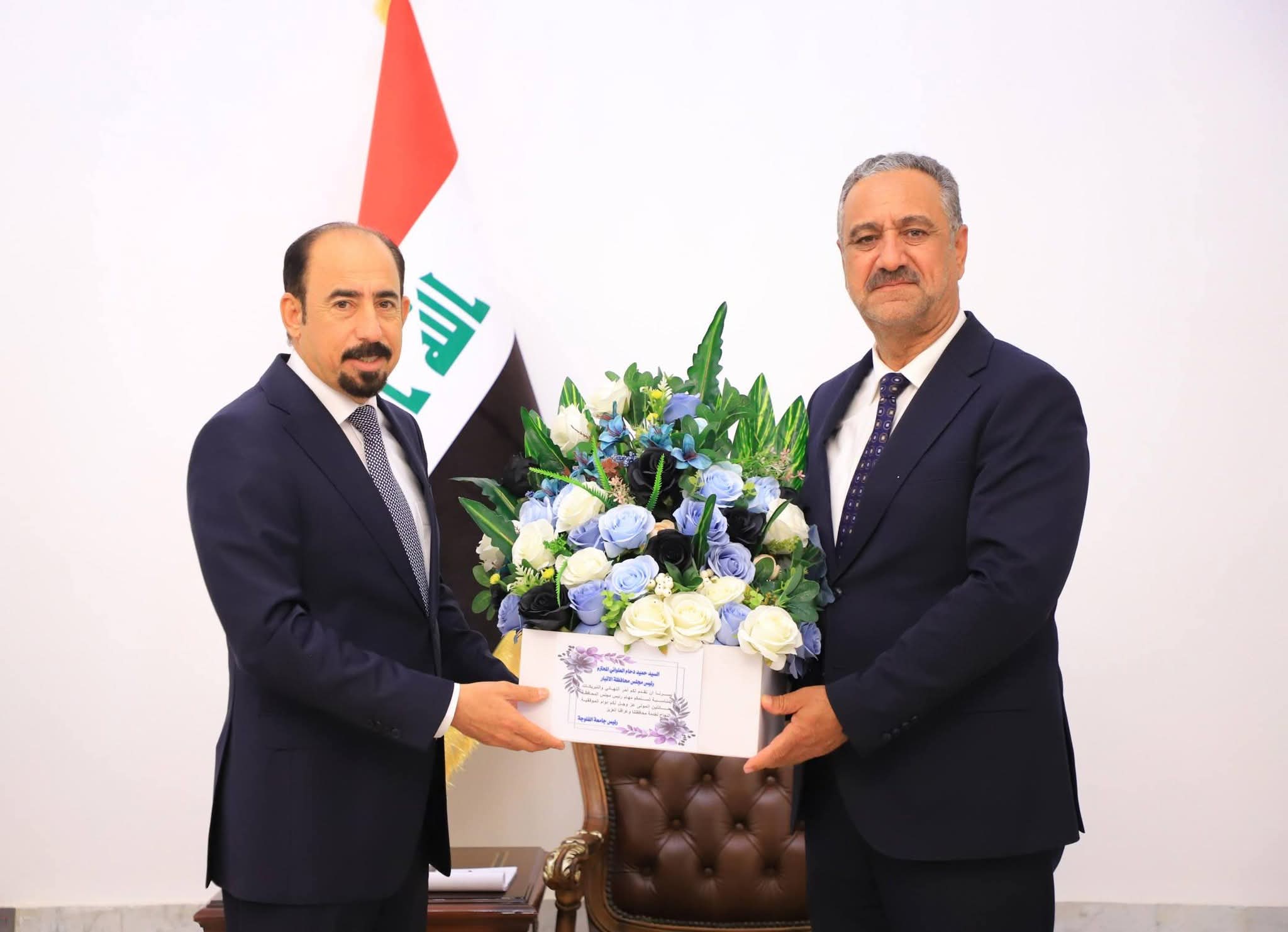 University President Visits Anbar Chairman