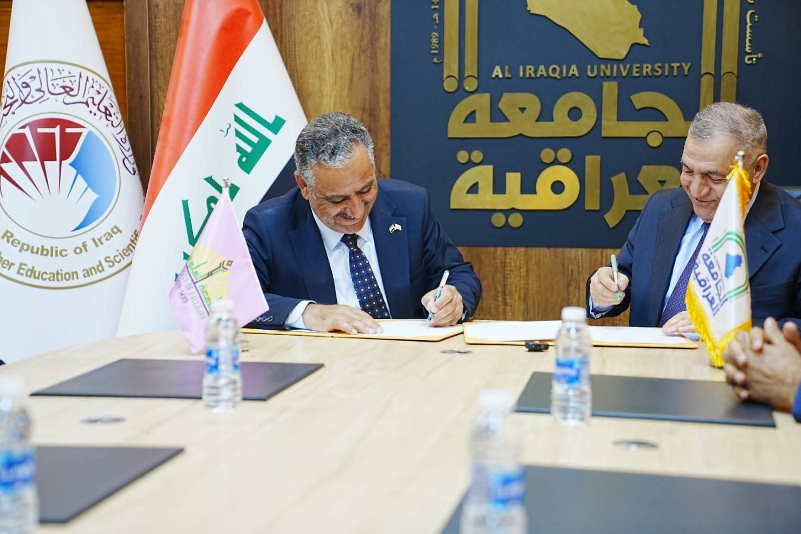 توقيع اتفاقية تعاون بين جامعتي الفلوجة والعراقية 