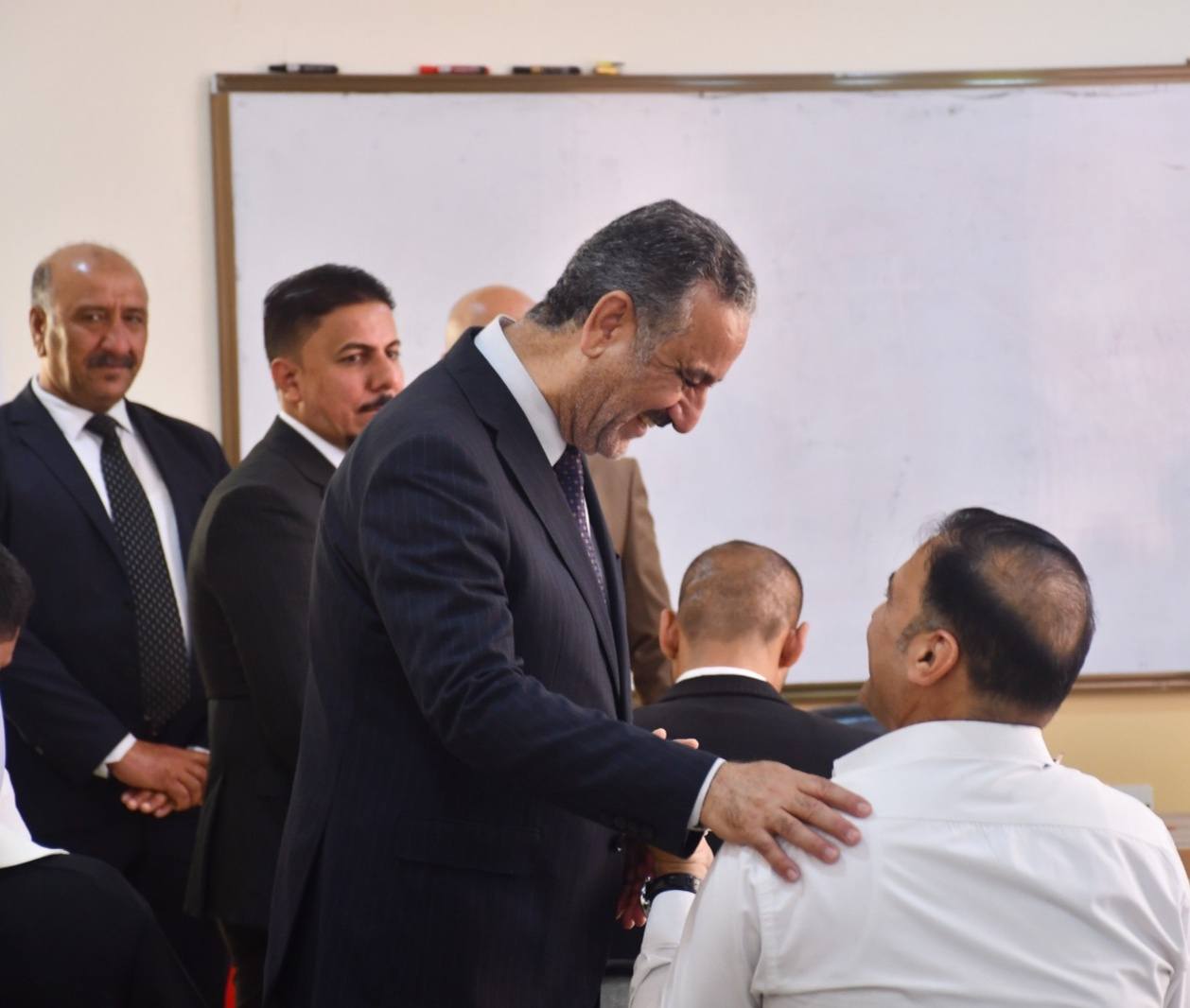 President of the University of Fallujah Follows Up on Examinations at the College of Administration and Economics 