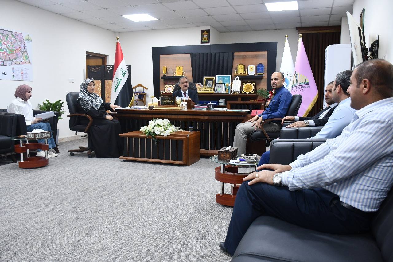 President of the University of Fallujah Chairs Meeting with Committee Overseeing Implementation of SIS and HR Systems