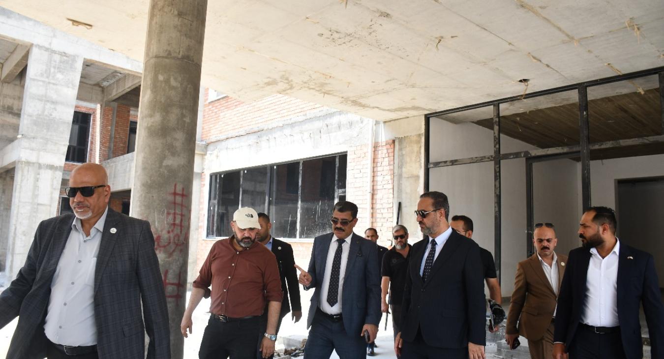 President of the University of Fallujah Reviews Progress on the College of Information Technology Construction Project