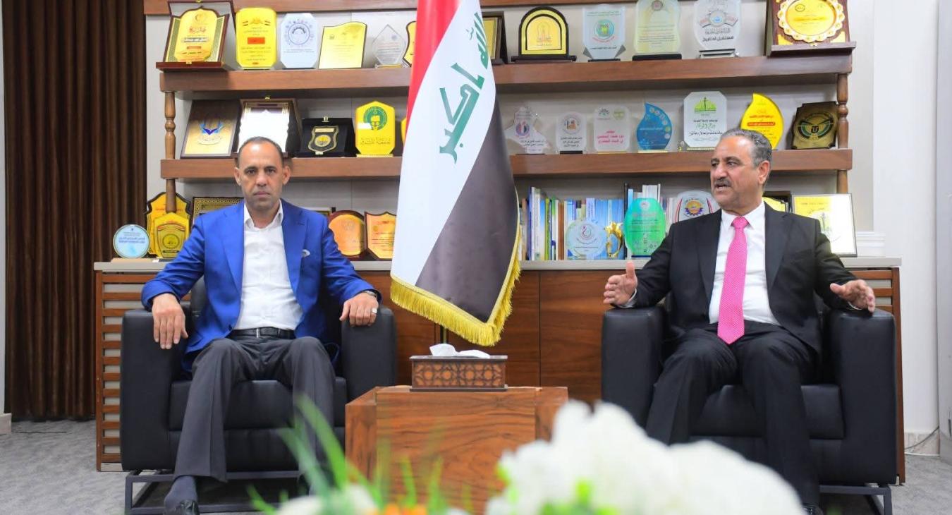 The University President receives the Technical Deputy Governor of Anbar.